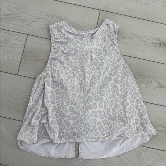 As Revival Leopard White Gray Tank Top - Picture 1 of 4